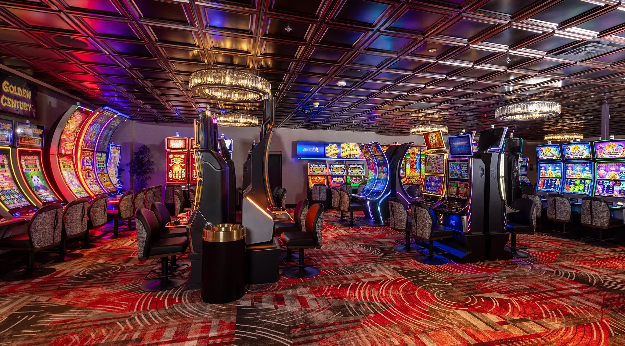 Casino Floor with Slot Machines